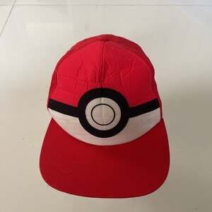 Pokémon Pokeball Snapback Hat Red White Black Adjustable Cap